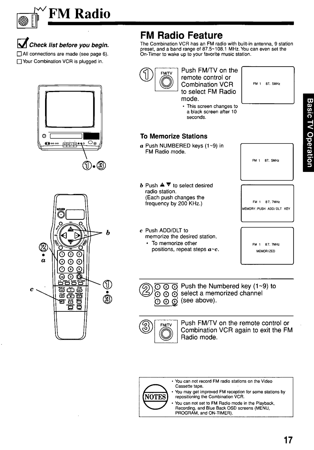 Panasonic PV-M1367AD manual 