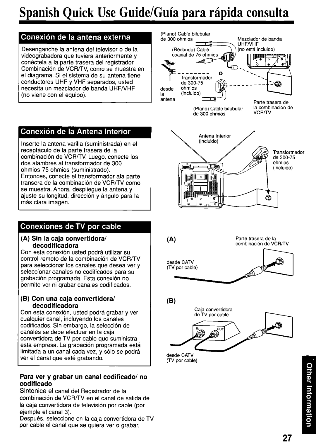 Panasonic PV-M1367AD manual 