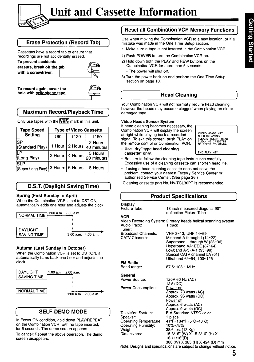 Panasonic PV-M1367AD manual 