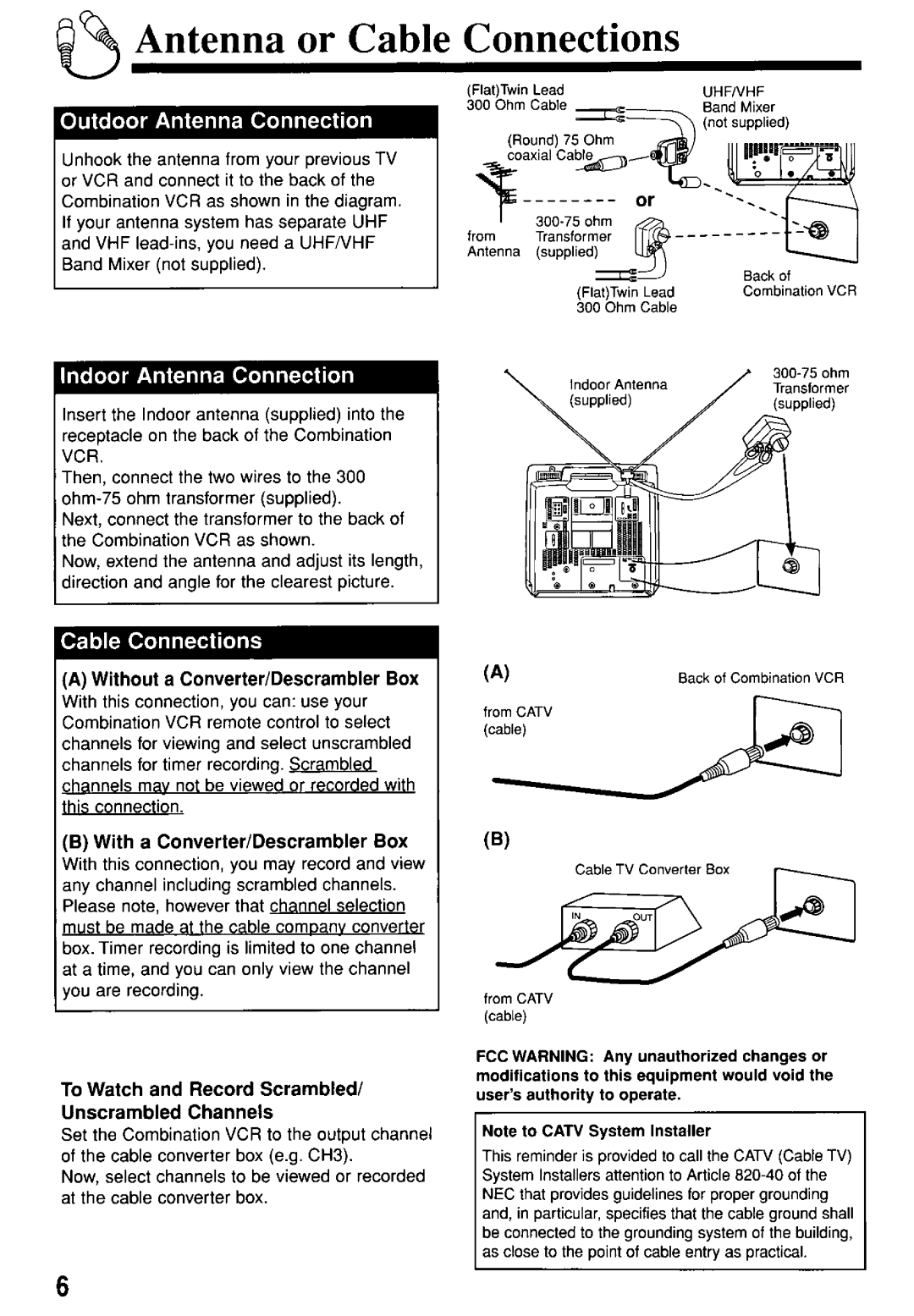 Panasonic PV-M1367AD manual 