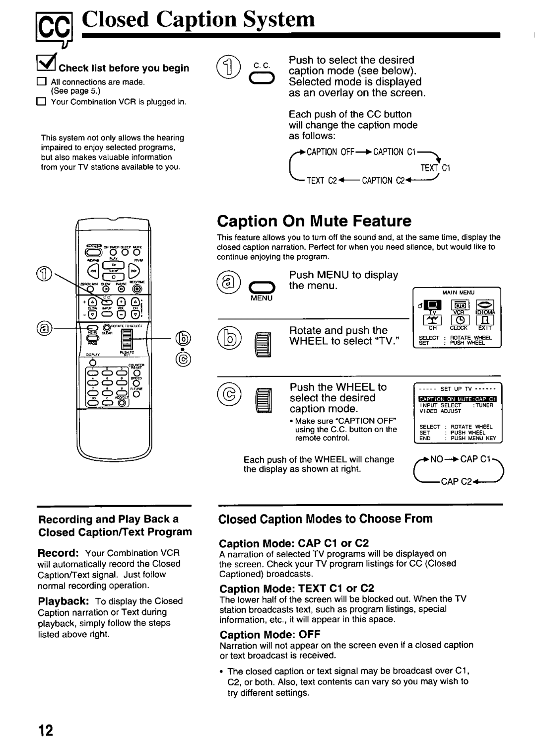 Panasonic PV-M2036 manual 