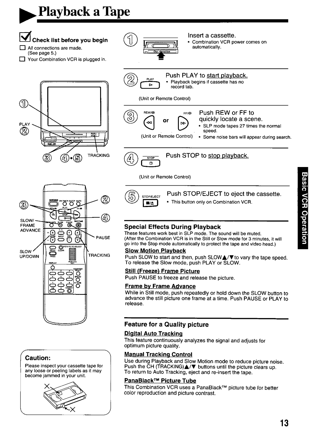 Panasonic PV-M2036 manual 