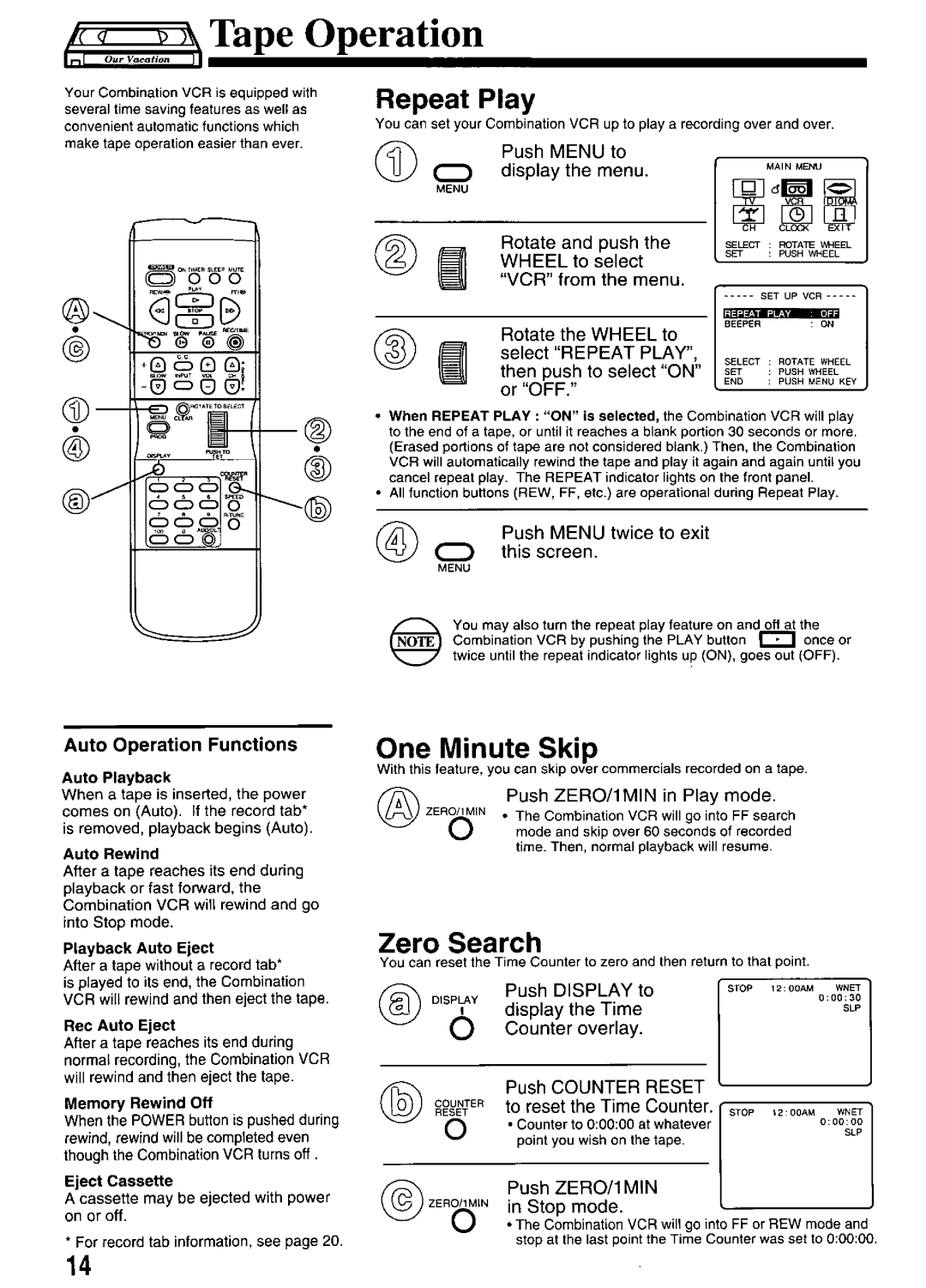 Panasonic PV-M2036 manual 