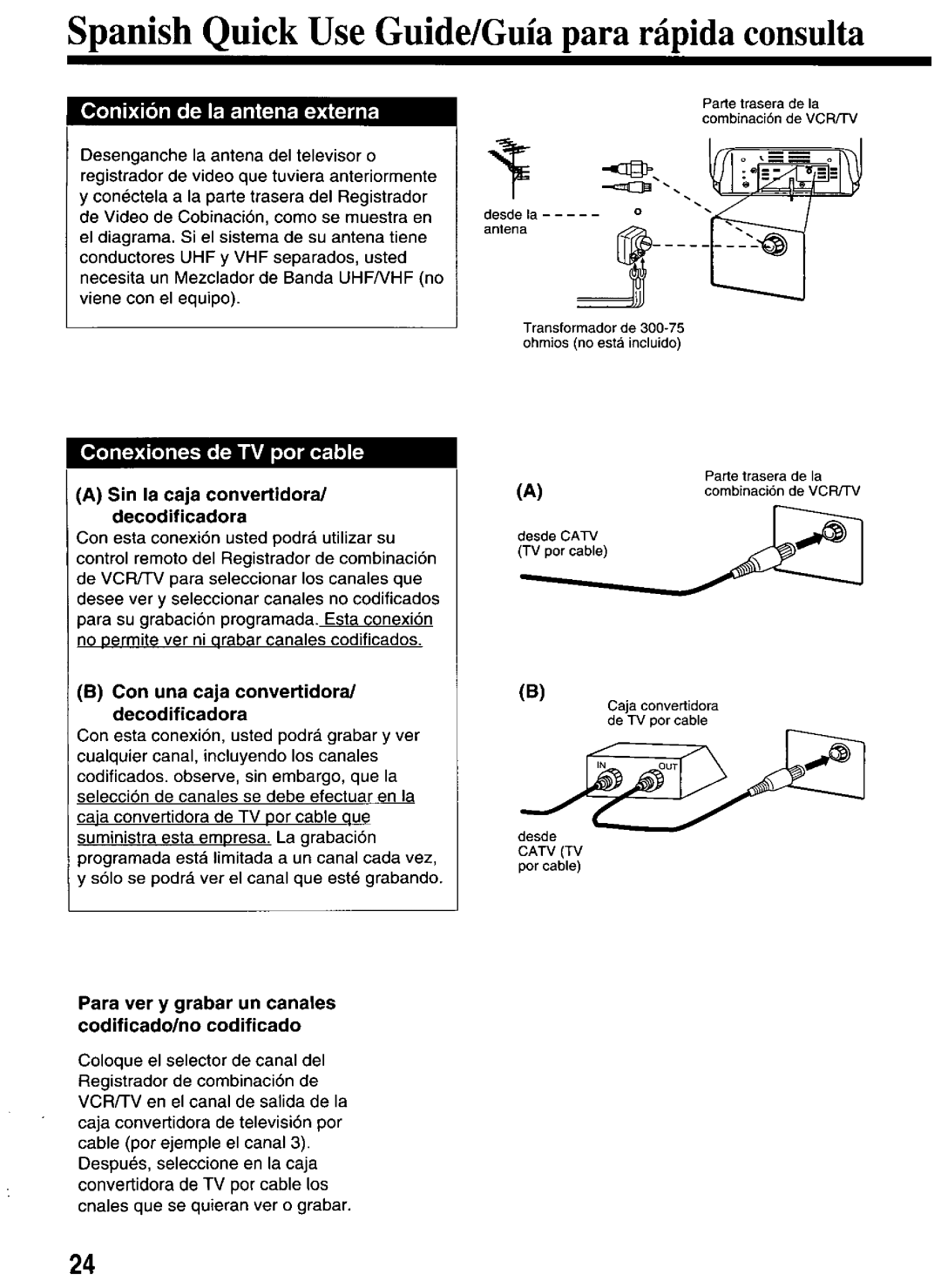 Panasonic PV-M2036 manual 