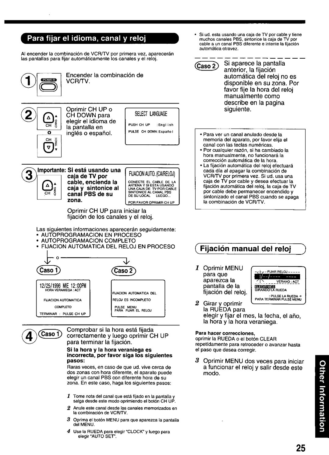 Panasonic PV-M2036 manual 