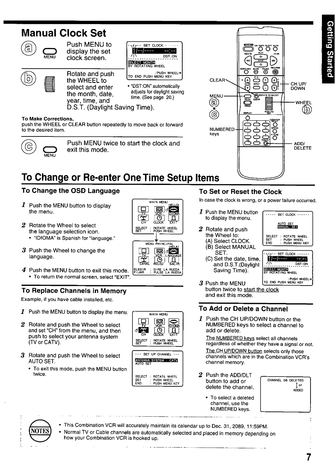 Panasonic PV-M2036 manual 