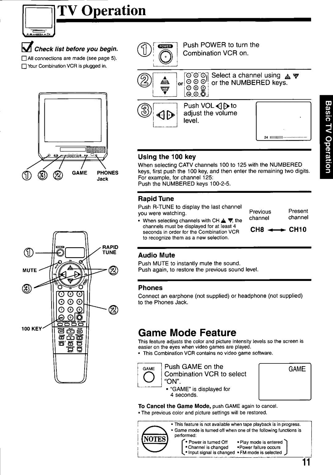 Panasonic PV-M2037 manual 