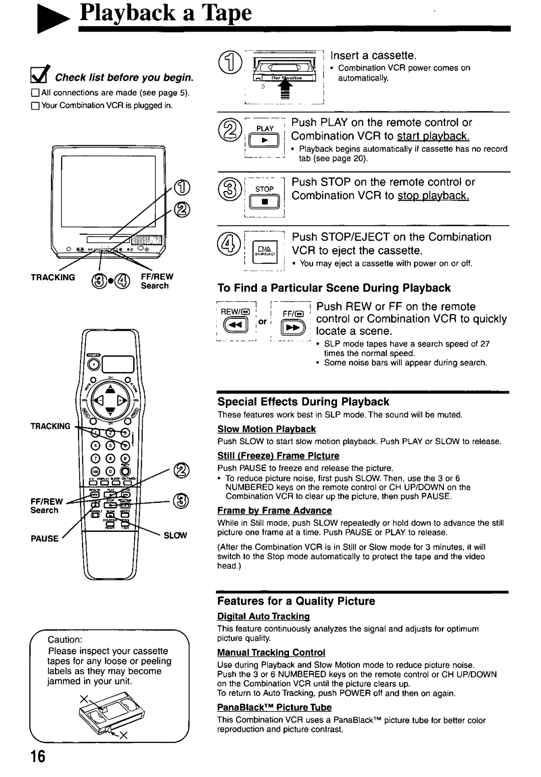 Panasonic PV-M2037 manual 