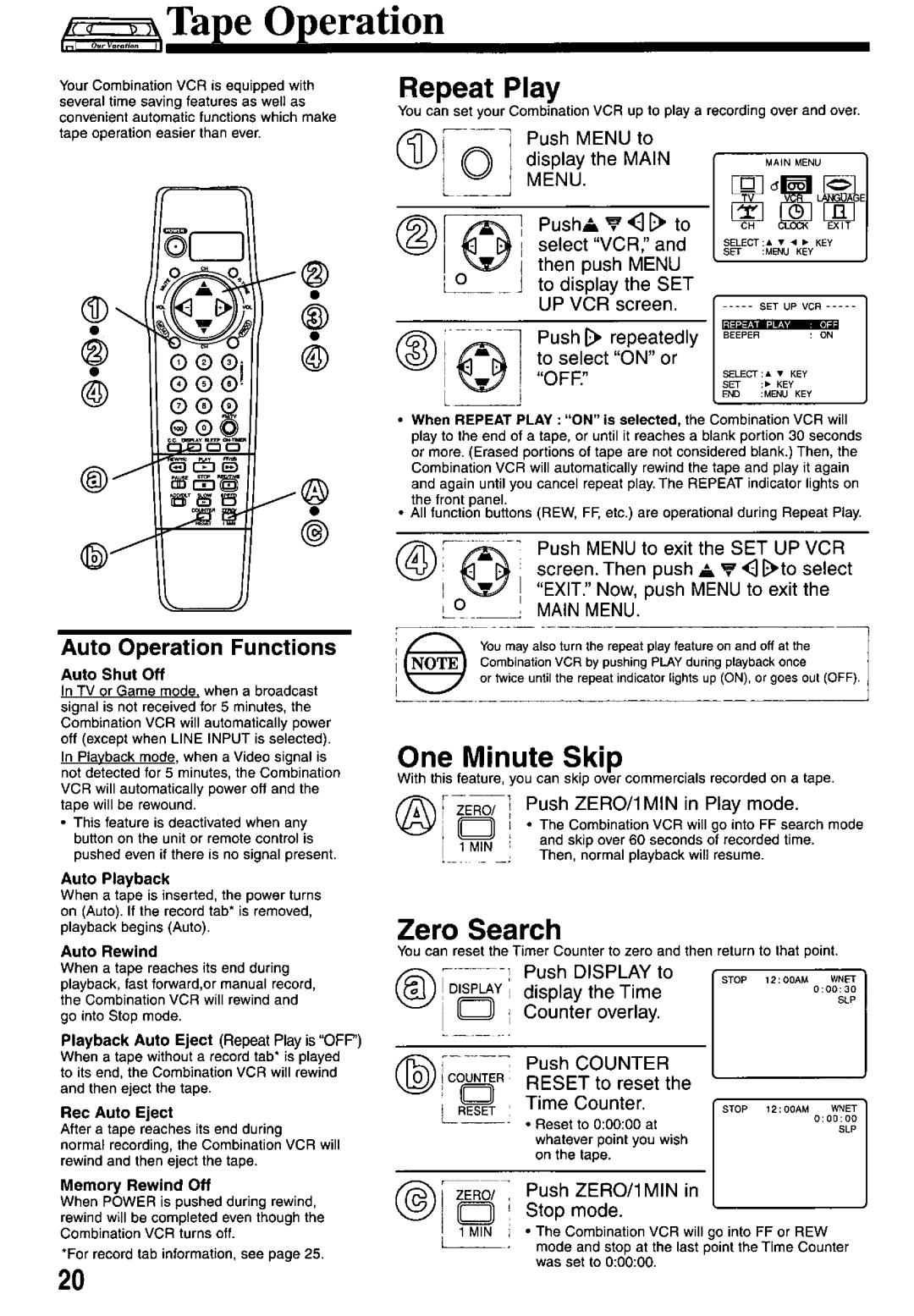 Panasonic PV-M2037 manual 