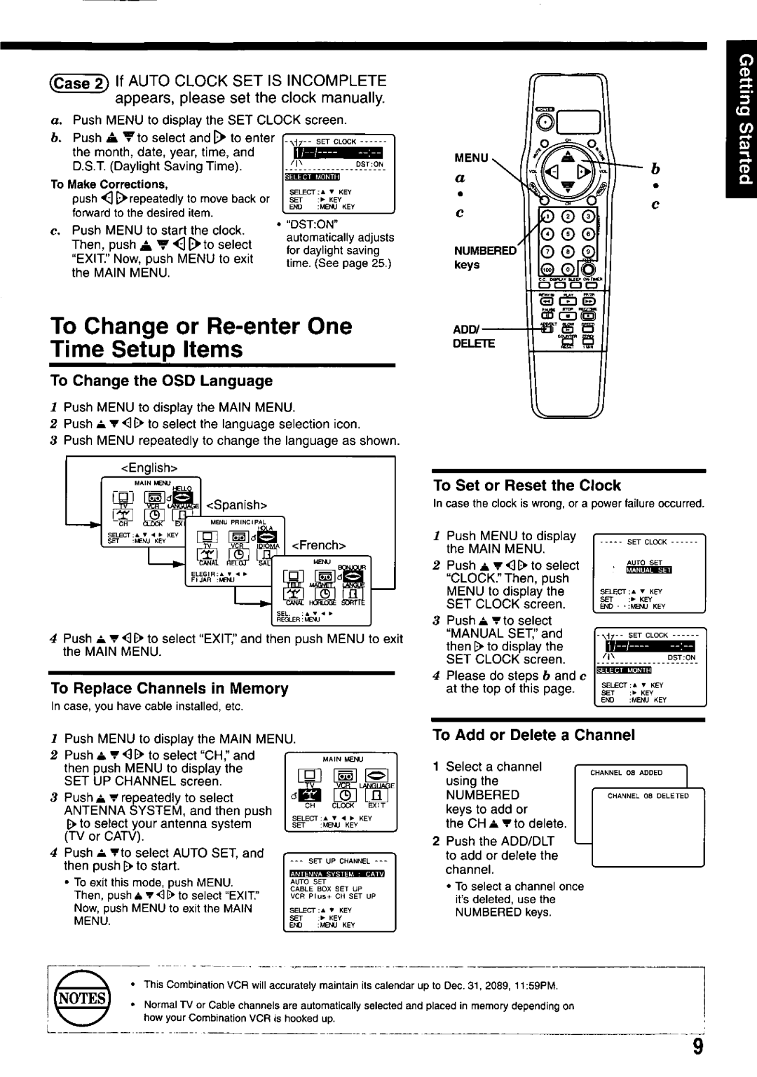 Panasonic PV-M2037 manual 