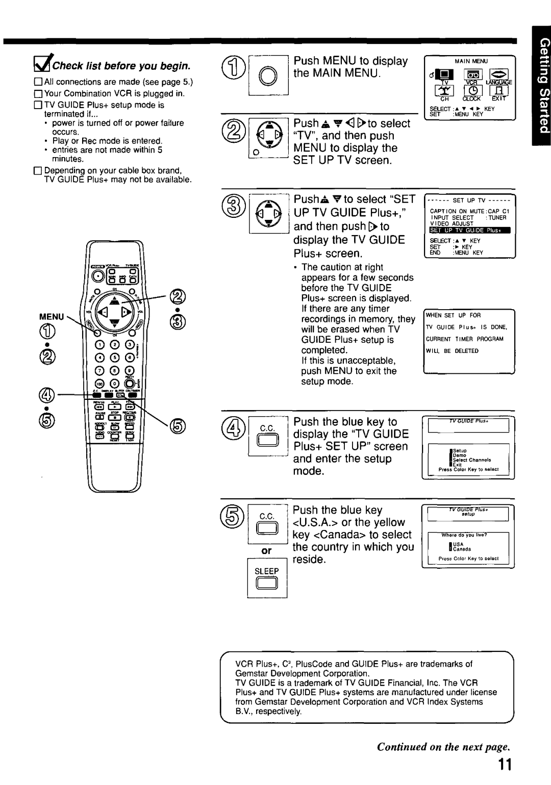 Panasonic PV-M2057 manual 