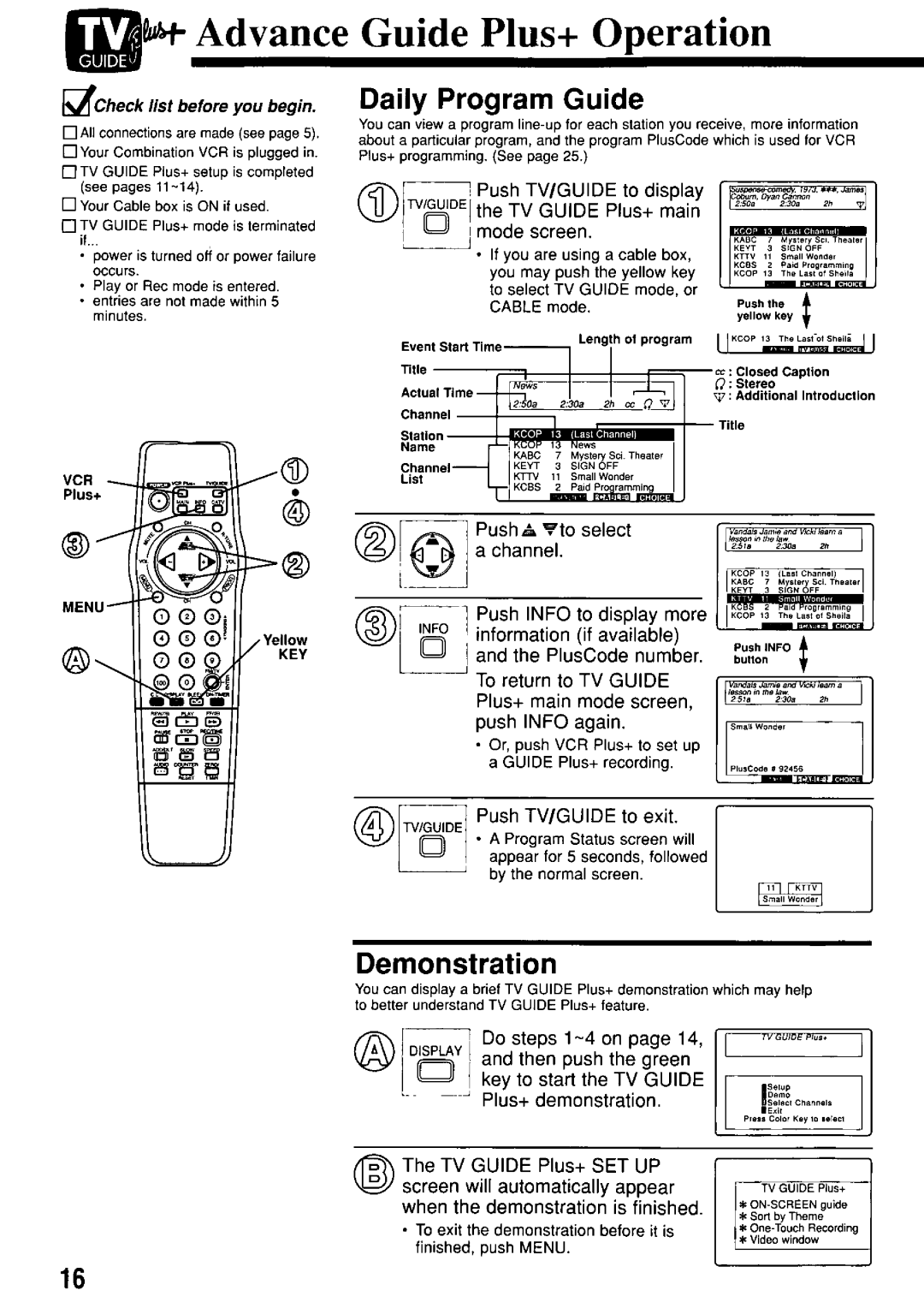 Panasonic PV-M2057 manual 