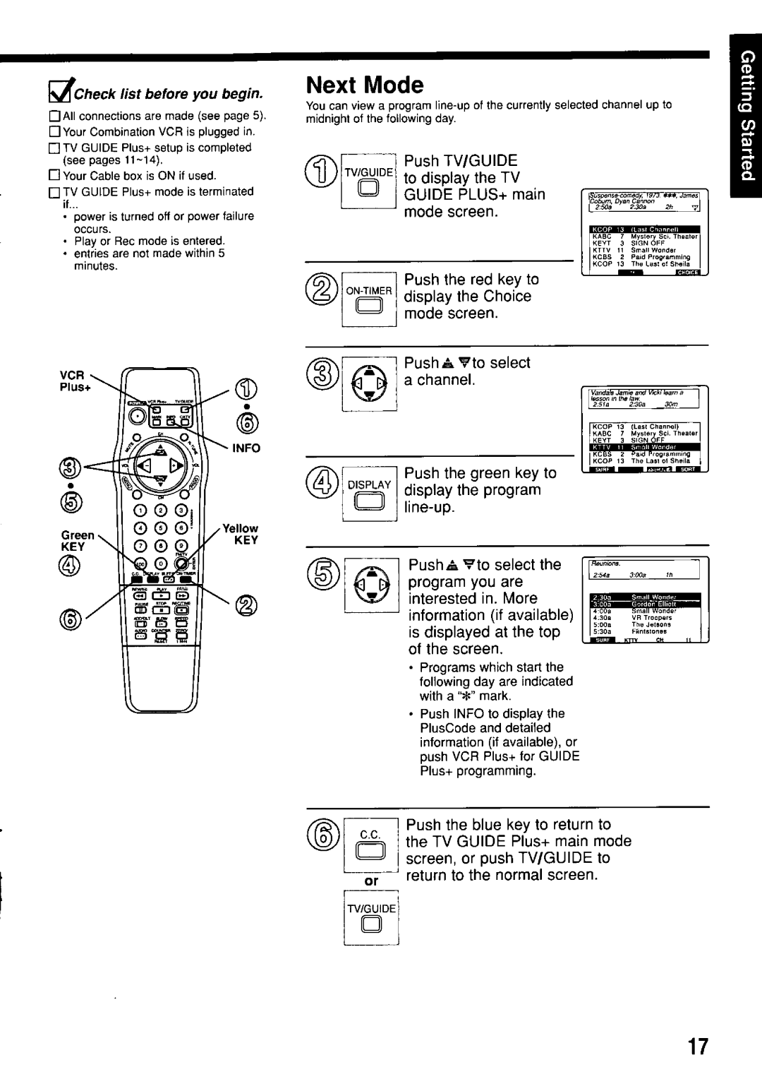 Panasonic PV-M2057 manual 