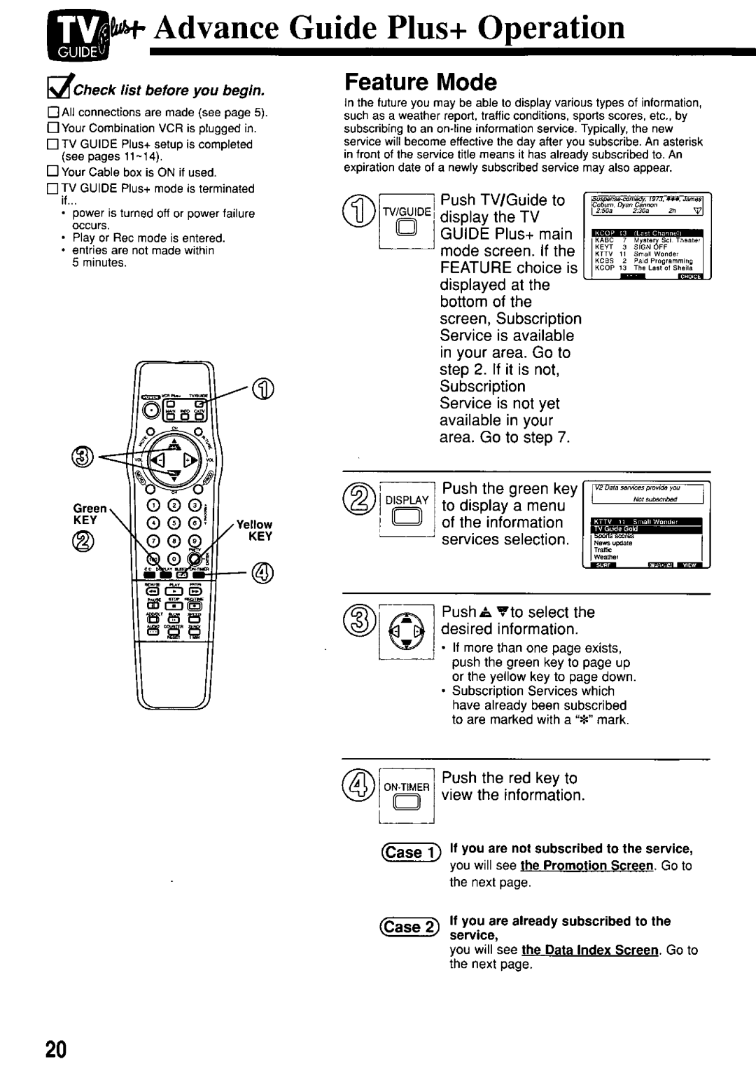 Panasonic PV-M2057 manual 