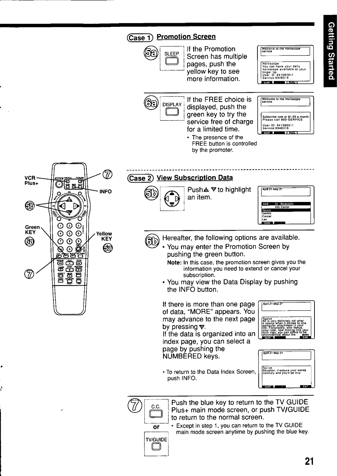 Panasonic PV-M2057 manual 