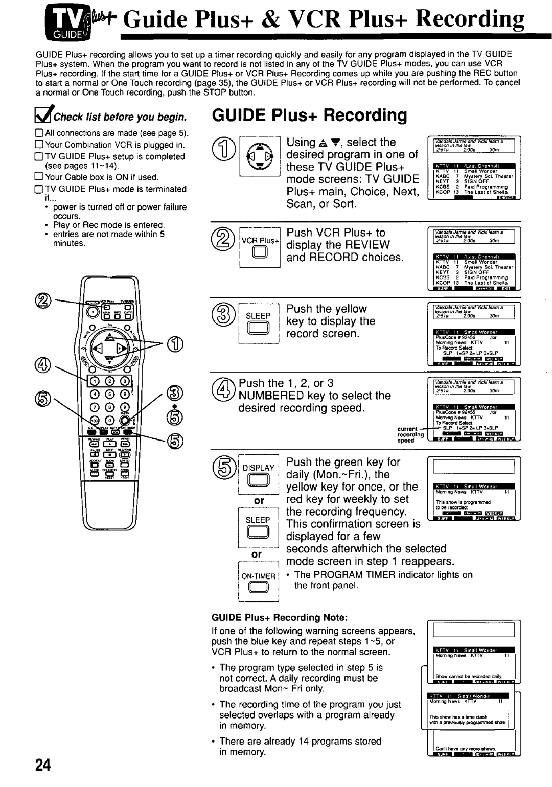 Panasonic PV-M2057 manual 