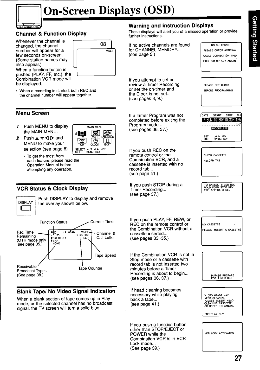 Panasonic PV-M2057 manual 