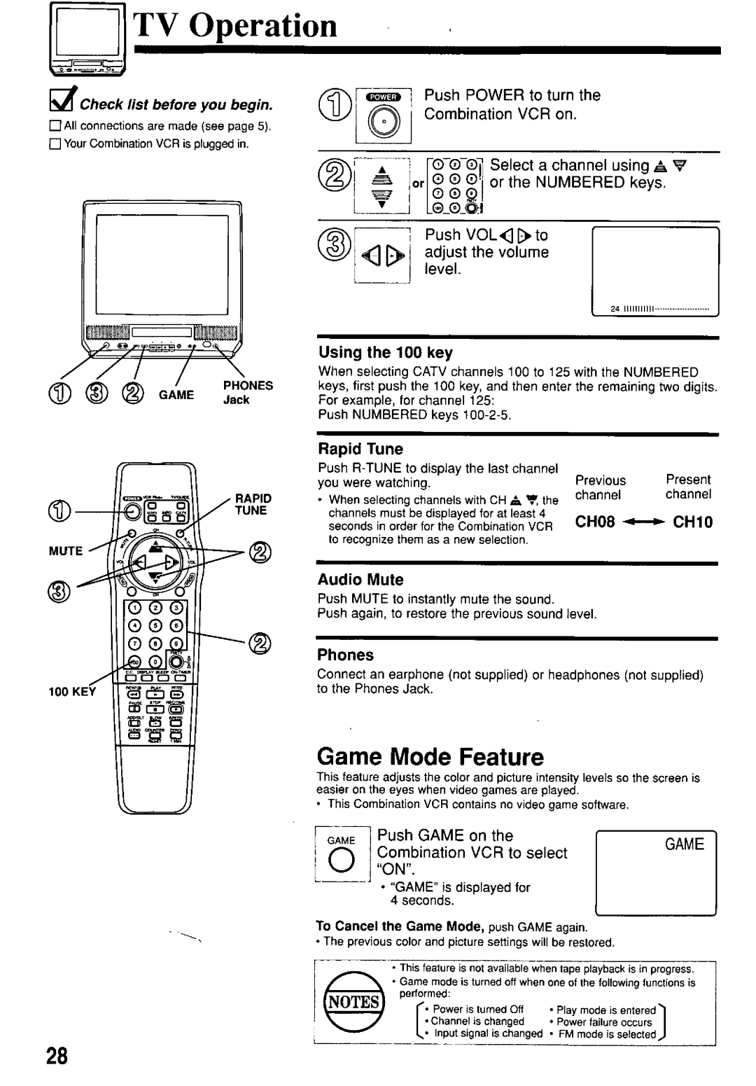 Panasonic PV-M2057 manual 