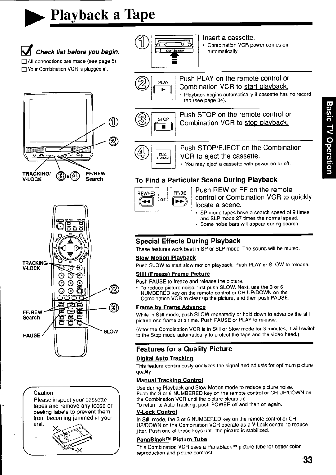 Panasonic PV-M2057 manual 