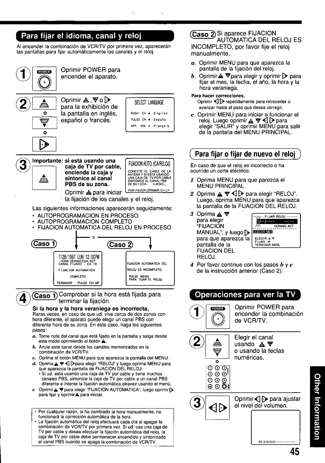 Panasonic PV-M2057 manual 