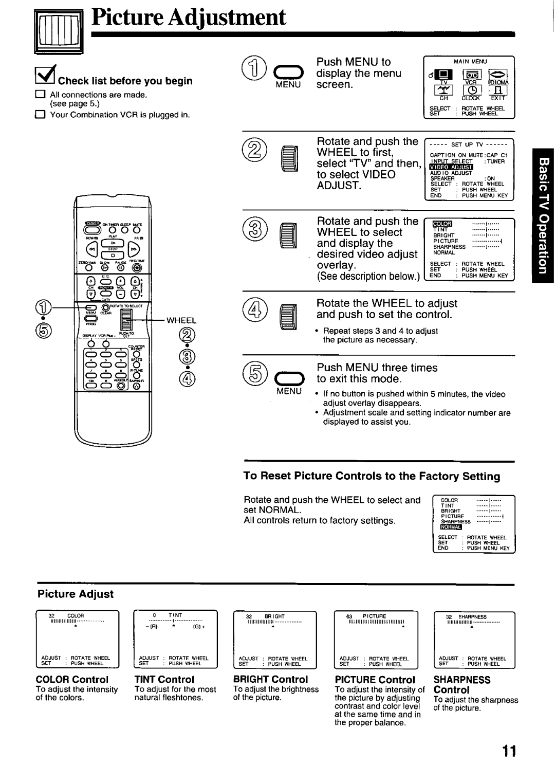 Panasonic PV-M2066 manual 