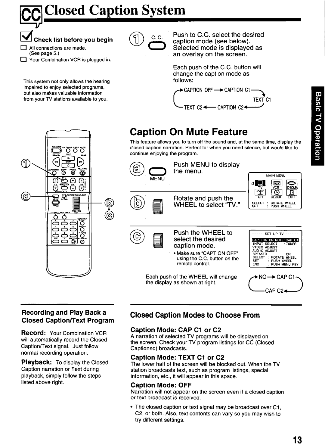 Panasonic PV-M2066 manual 