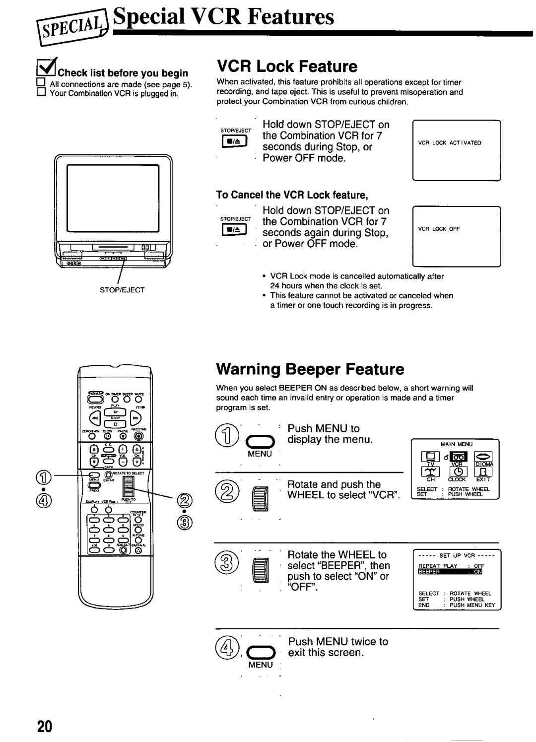 Panasonic PV-M2066 manual 