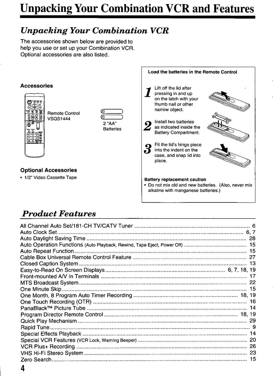 Panasonic PV-M2066 manual 