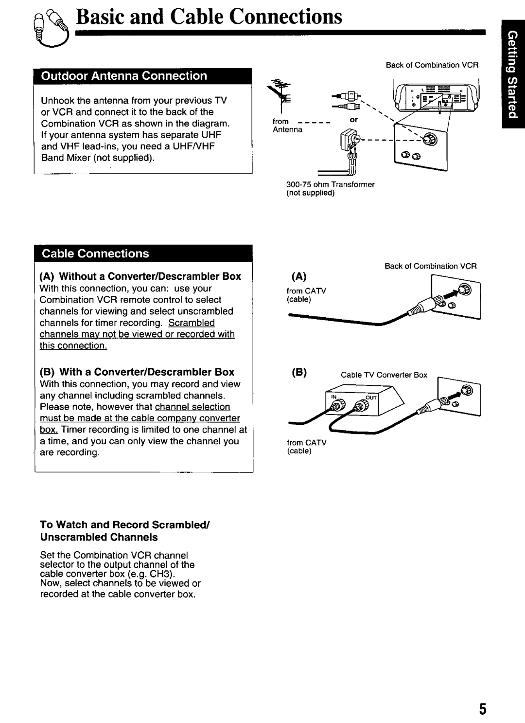 Panasonic PV-M2066 manual 