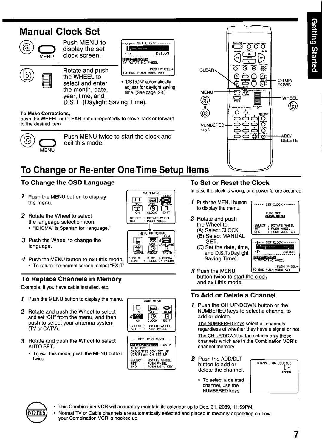 Panasonic PV-M2066 manual 