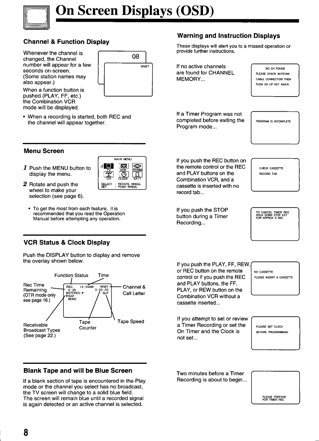 Panasonic PV-M2066 manual 