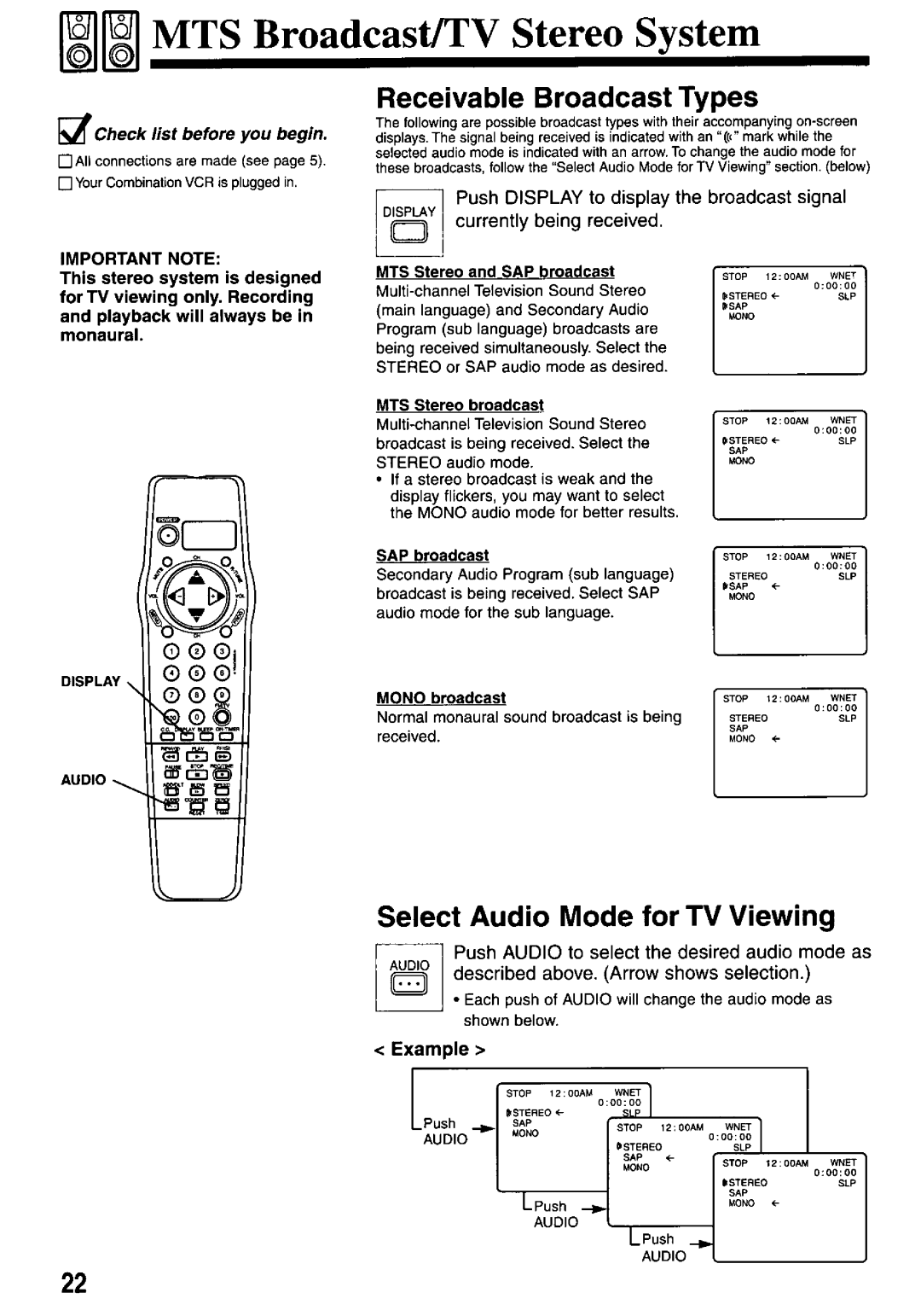 Panasonic PV-M2737 manual 