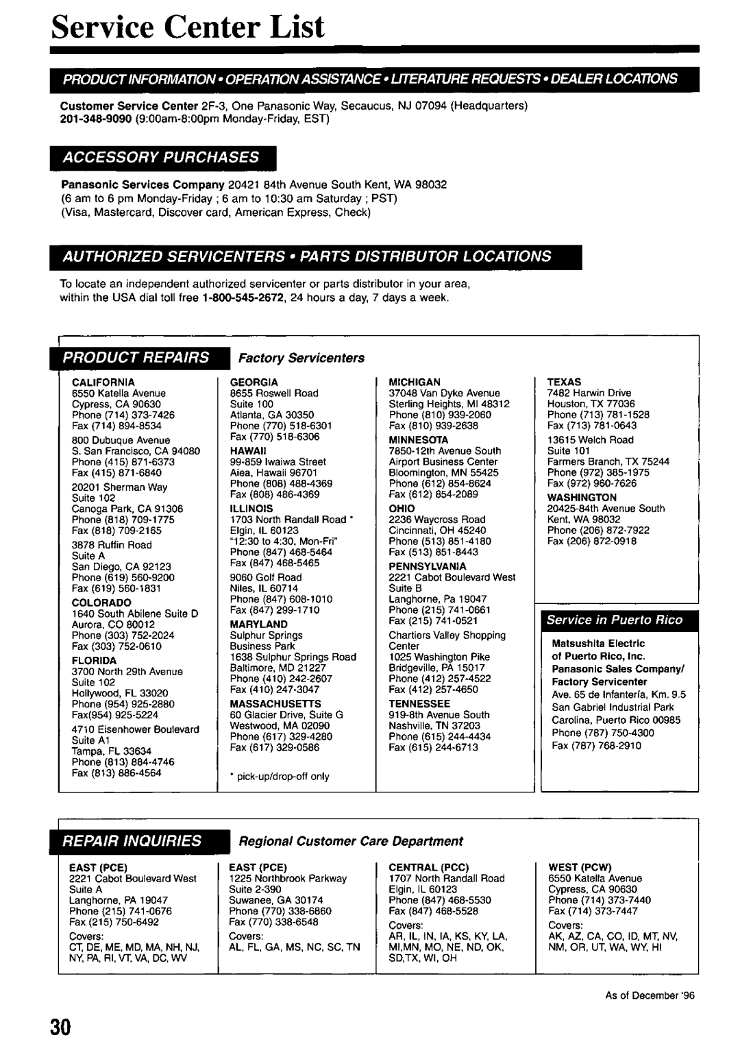 Panasonic PV-M2737 manual 