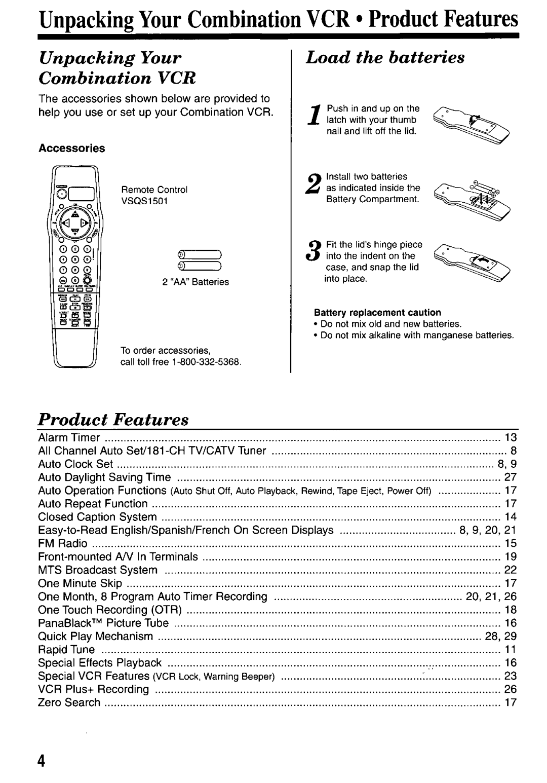 Panasonic PV-M2737 manual 