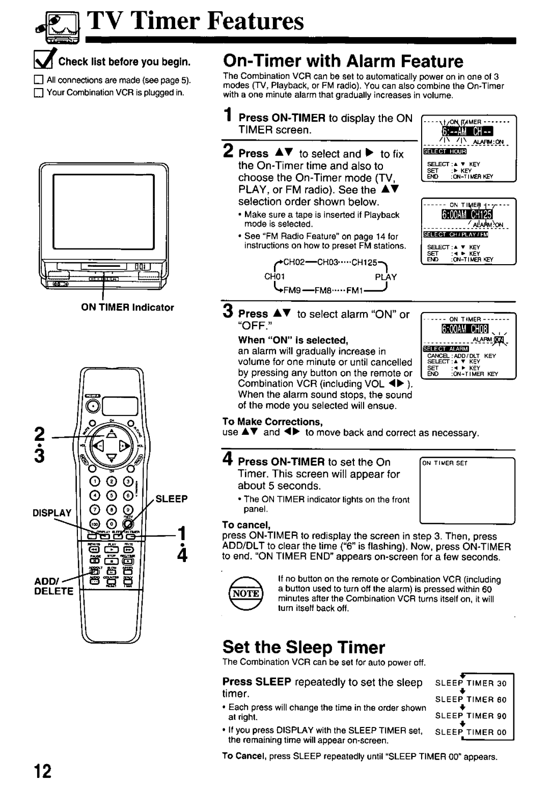 Panasonic PV-M2738 manual 