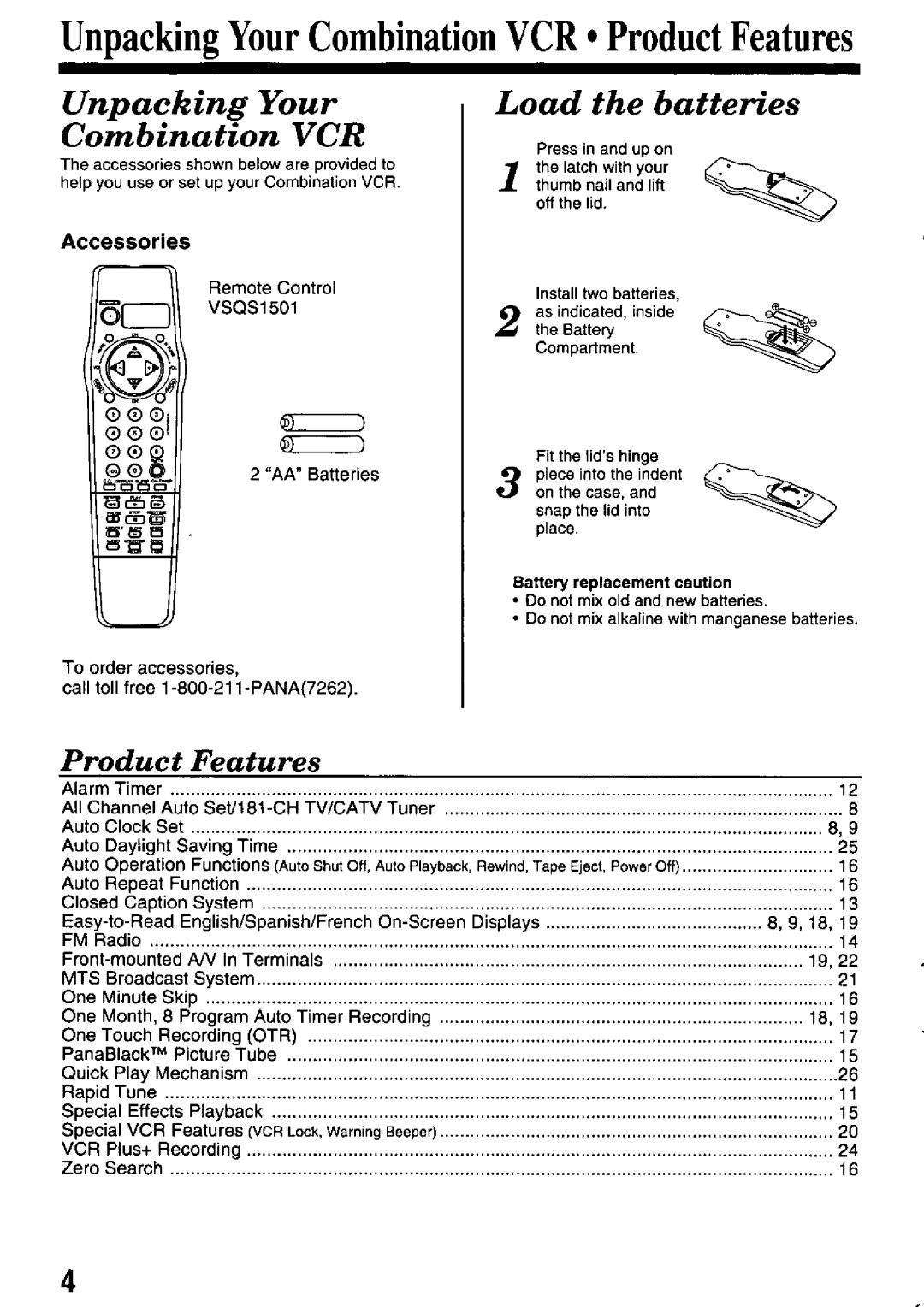 Panasonic PV-M2738 manual 