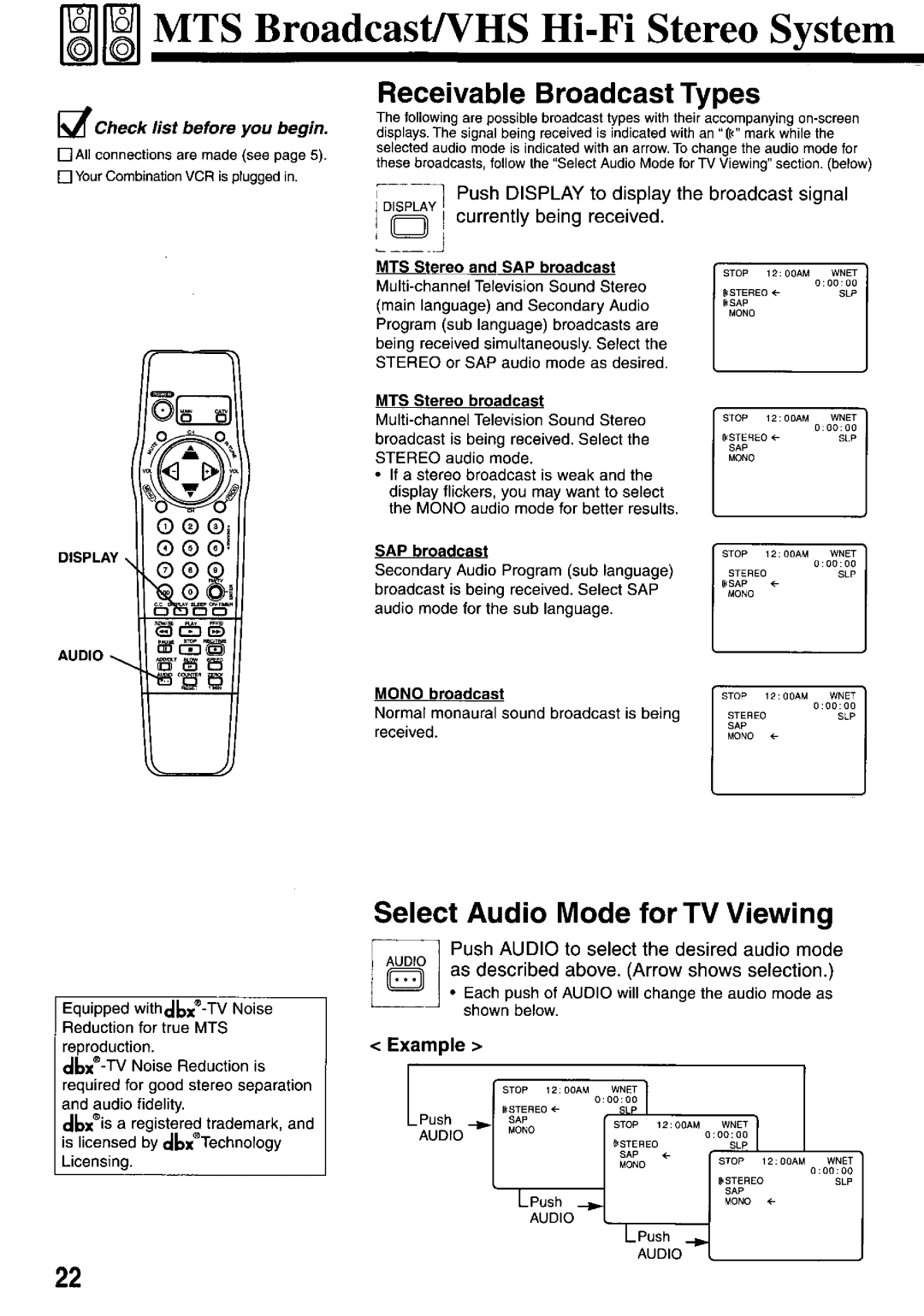 Panasonic PV-M2767 manual 