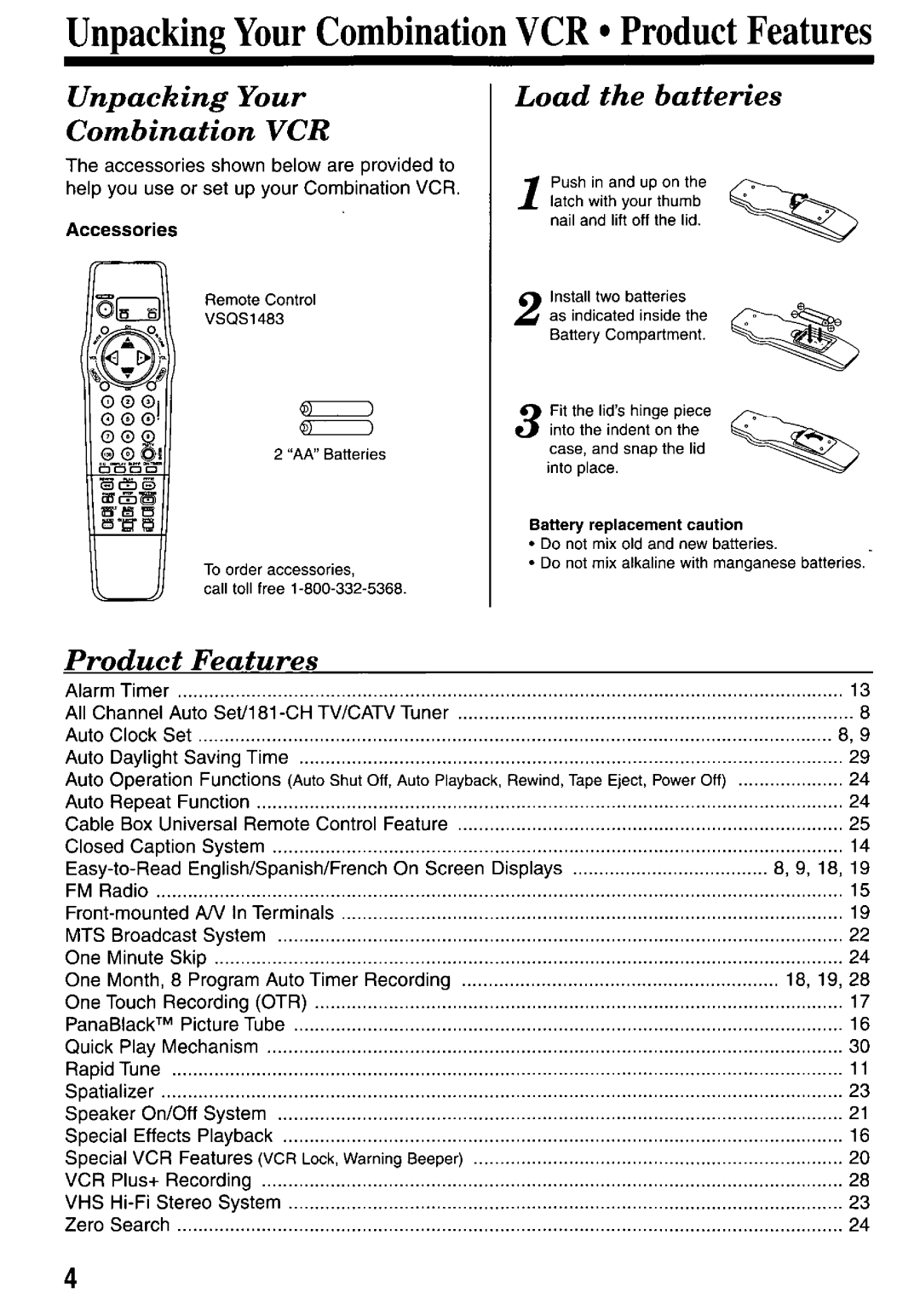 Panasonic PV-M2767 manual 