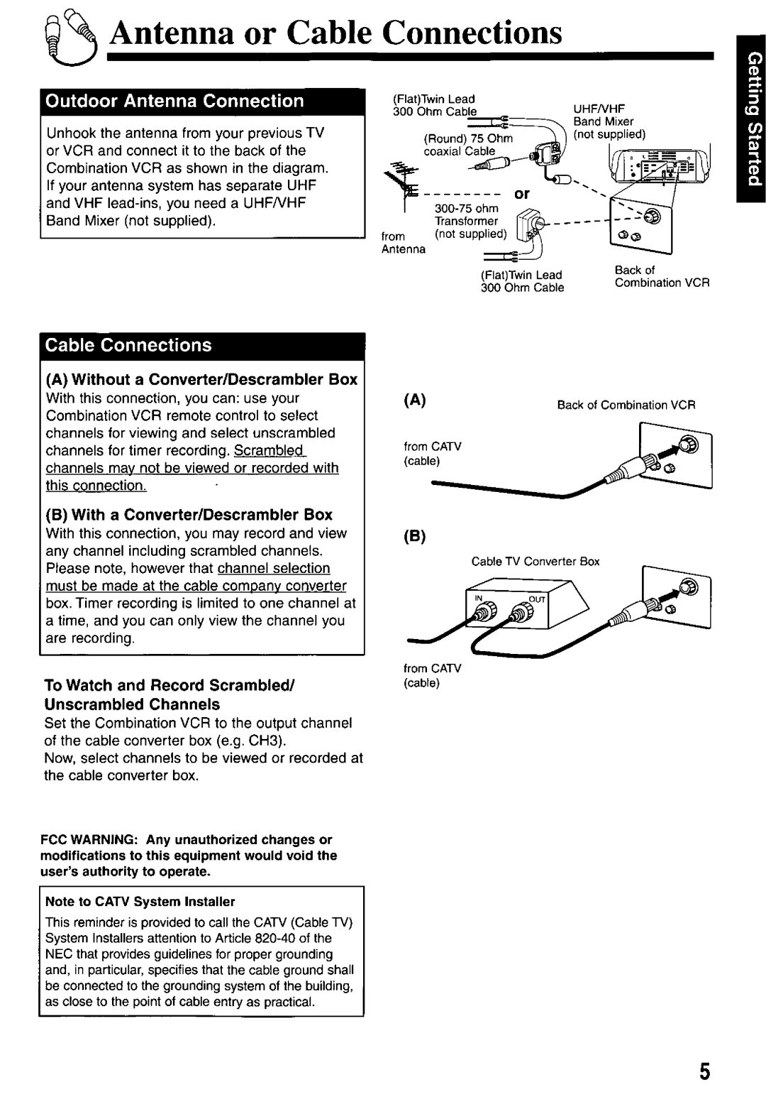 Panasonic PV-M2767 manual 