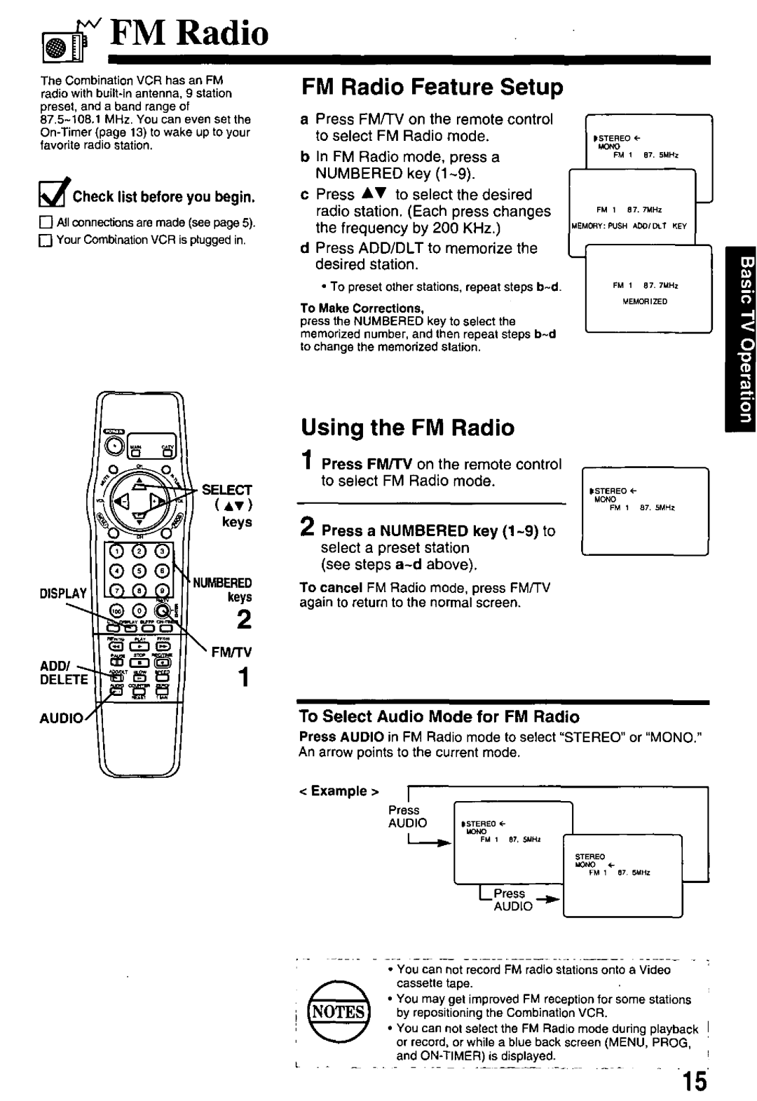 Panasonic PV-M2768 manual 