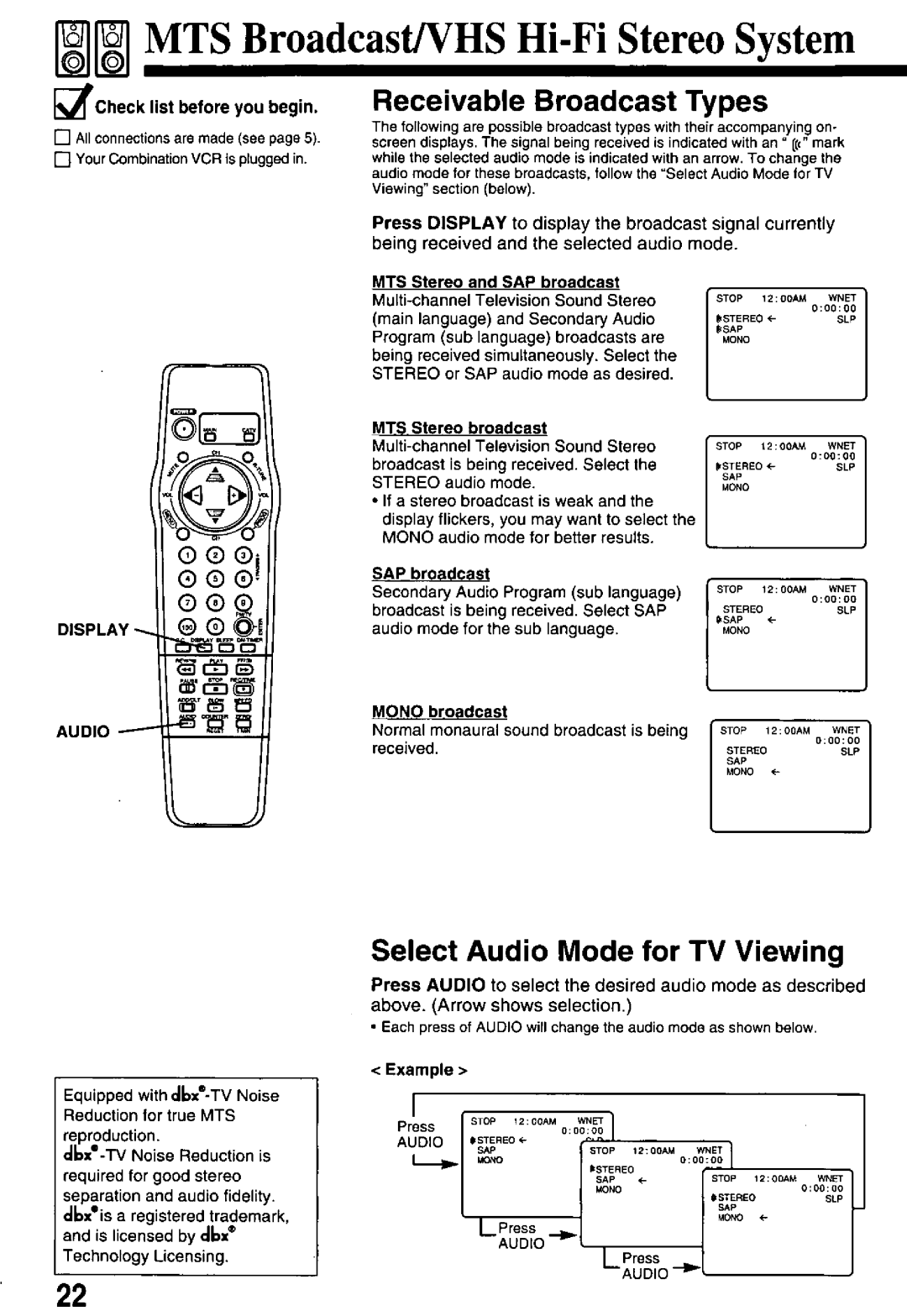 Panasonic PV-M2768 manual 