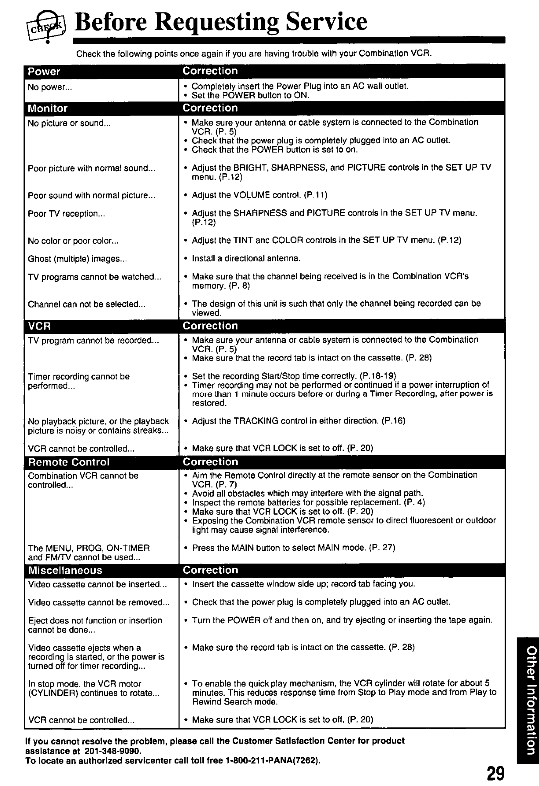 Panasonic PV-M2768 manual 