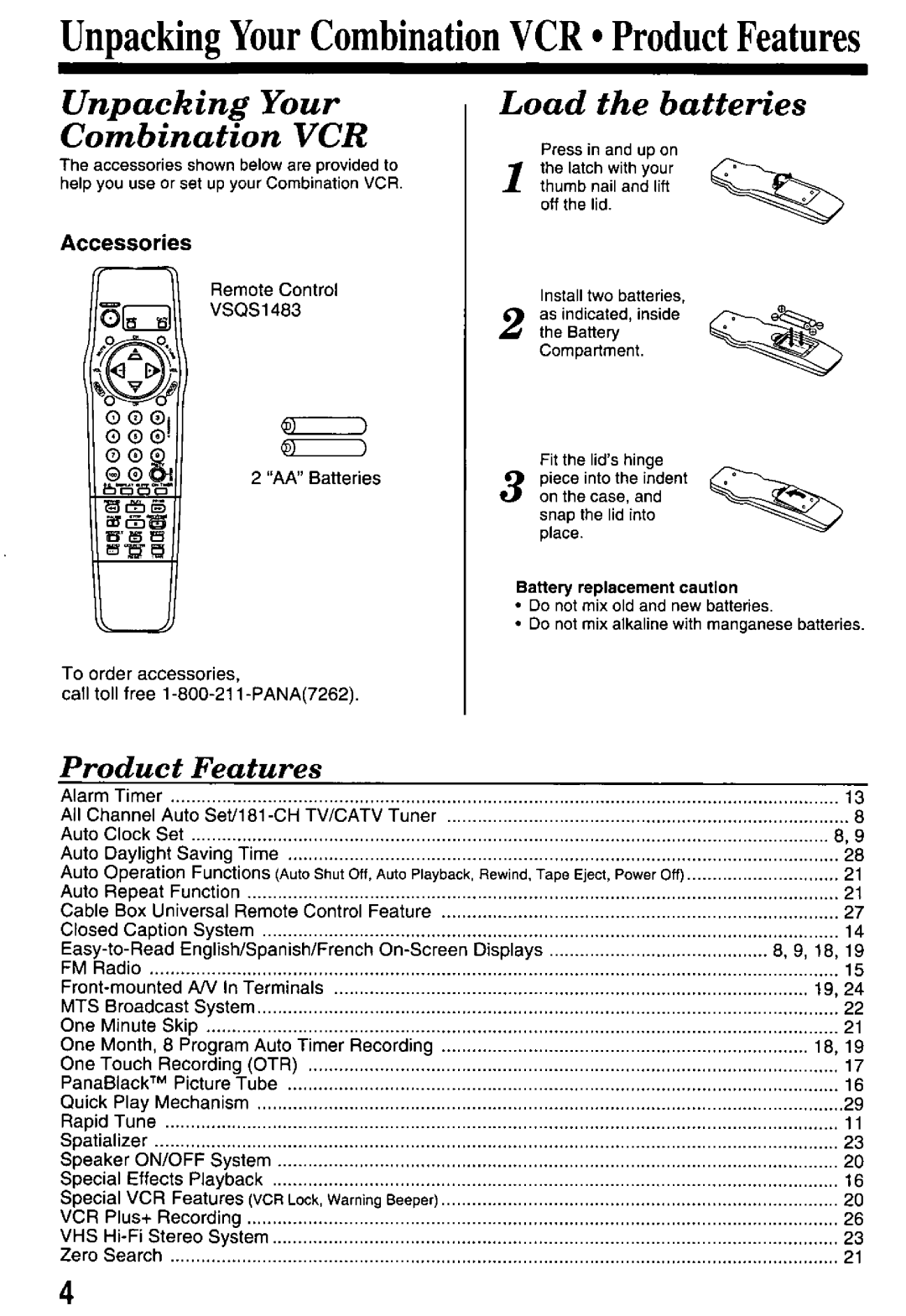 Panasonic PV-M2768 manual 