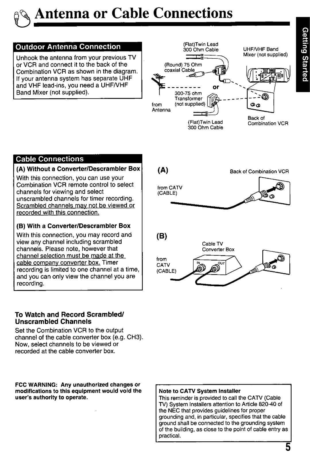 Panasonic PV-M2768 manual 