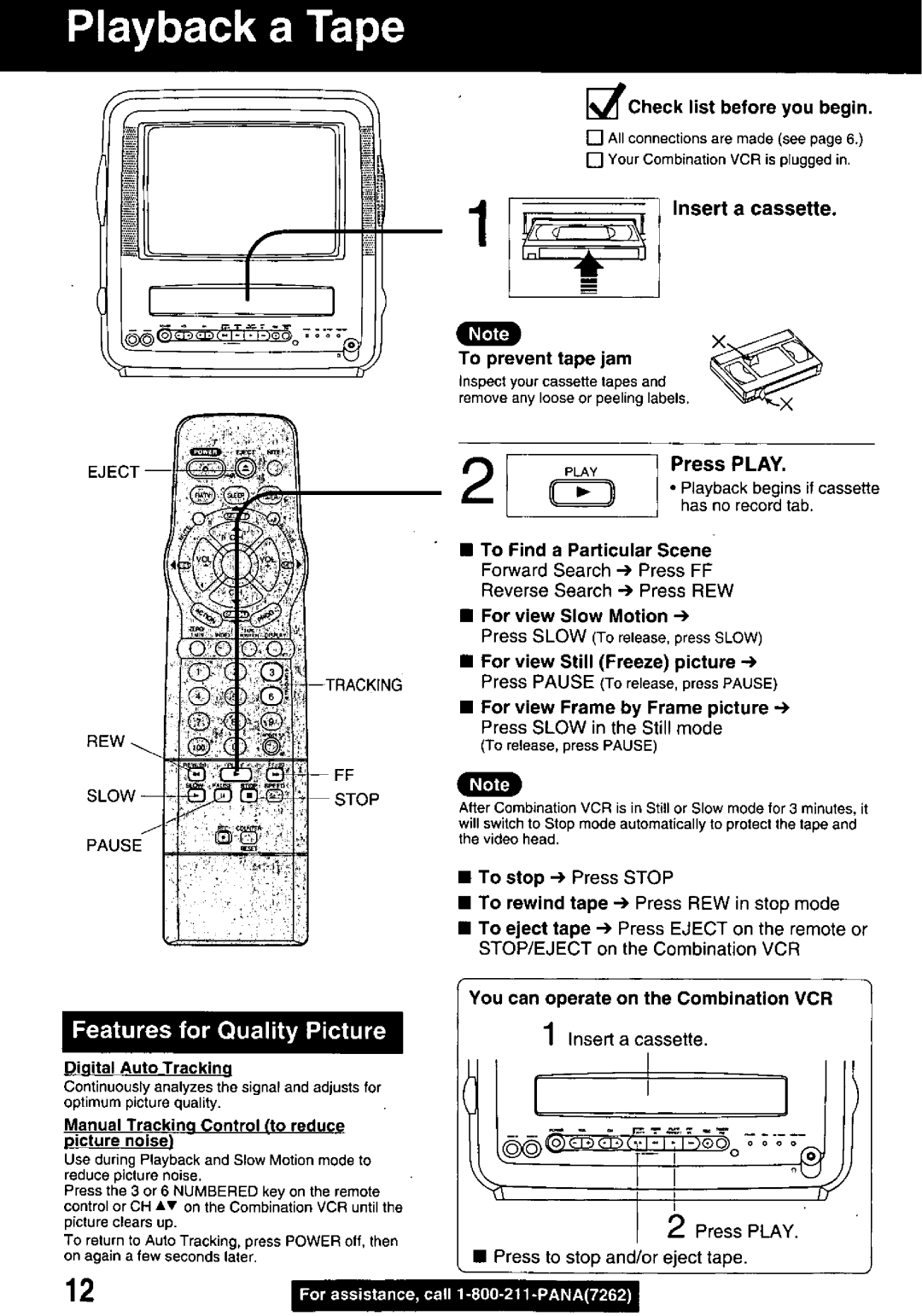 Panasonic PV M939 manual 