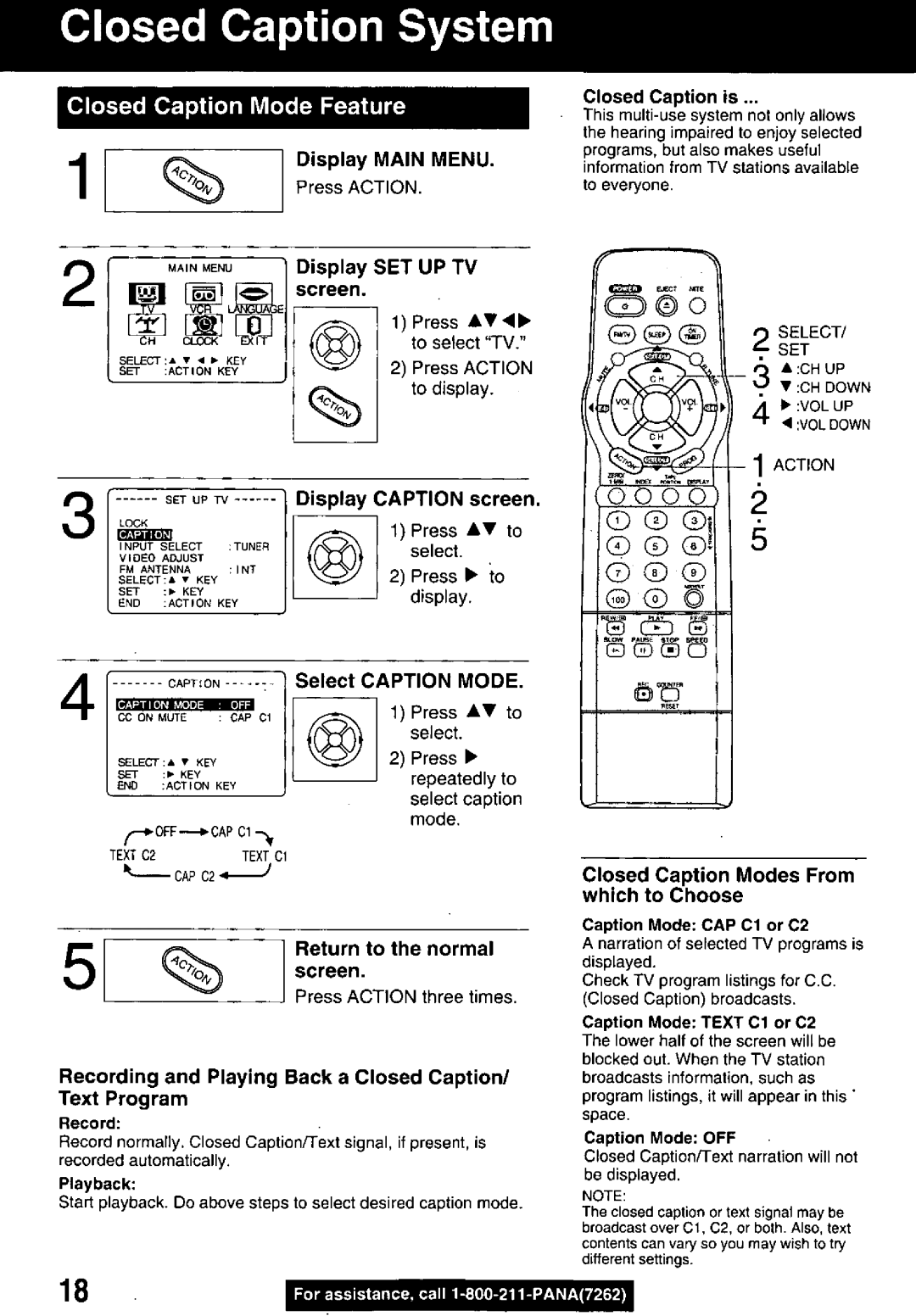 Panasonic PV M939 manual 