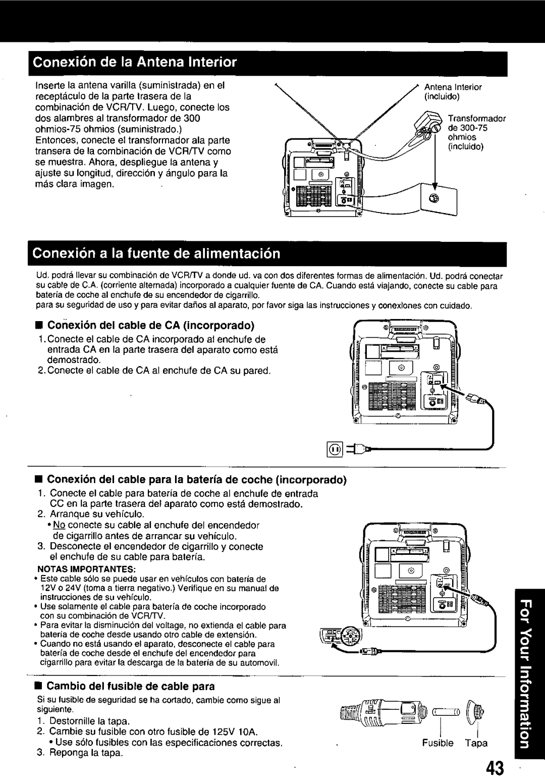 Panasonic PV M939 manual 