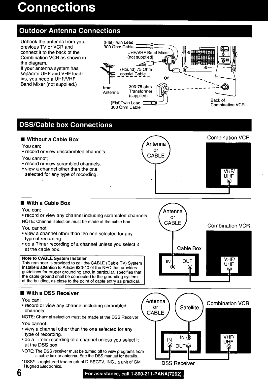 Panasonic PV M939 manual 