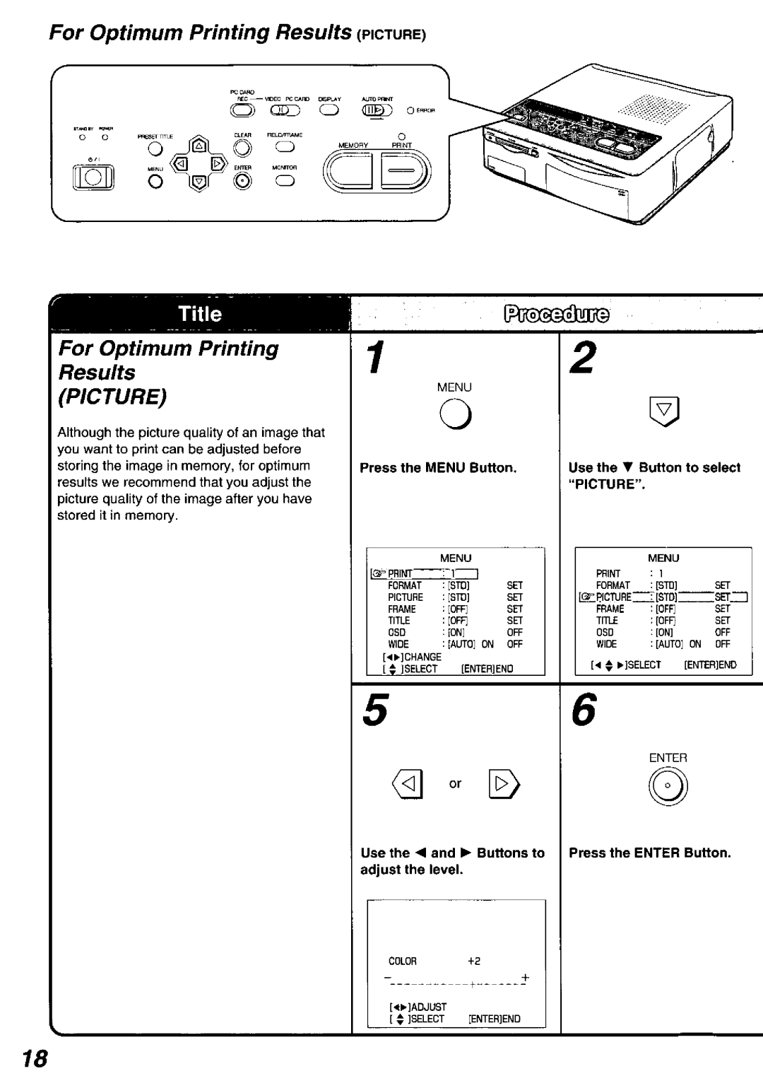 Panasonic PV-PD2000 manual 