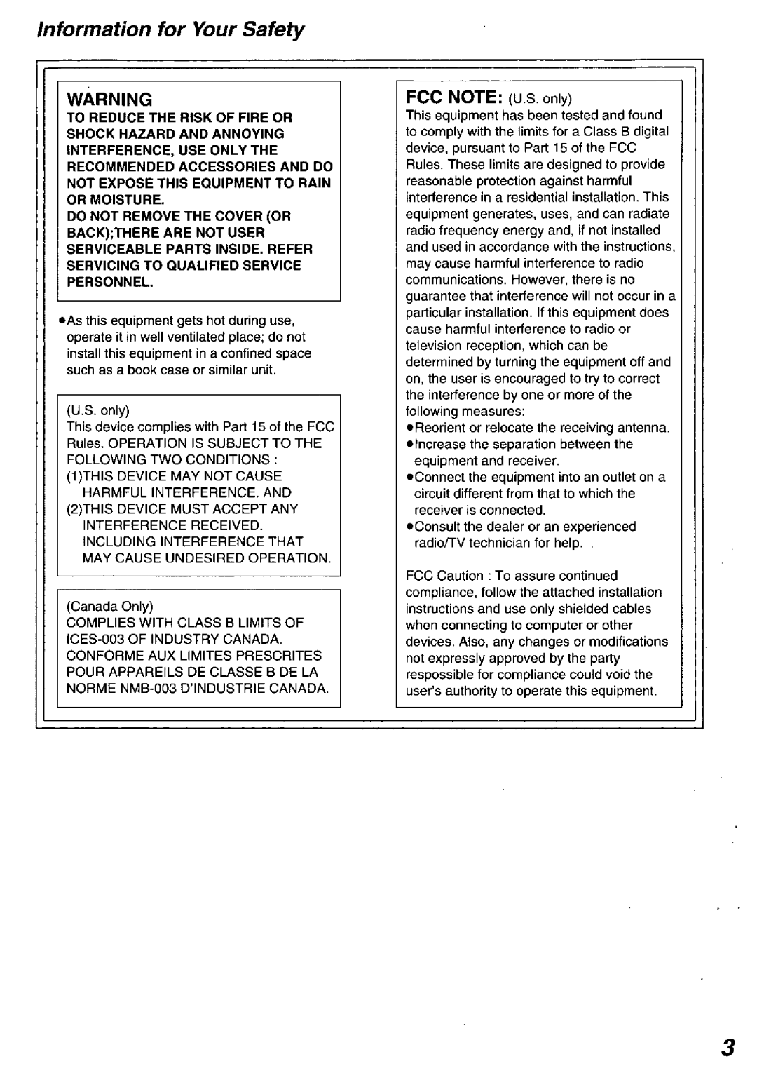 Panasonic PV-PD2000 manual 